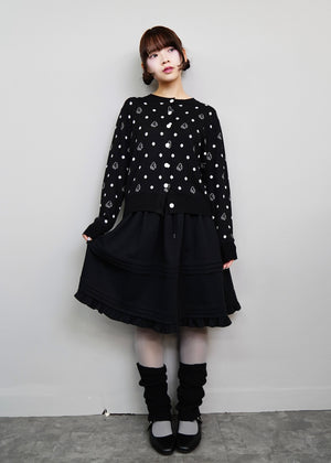 wings dot knit cardigan