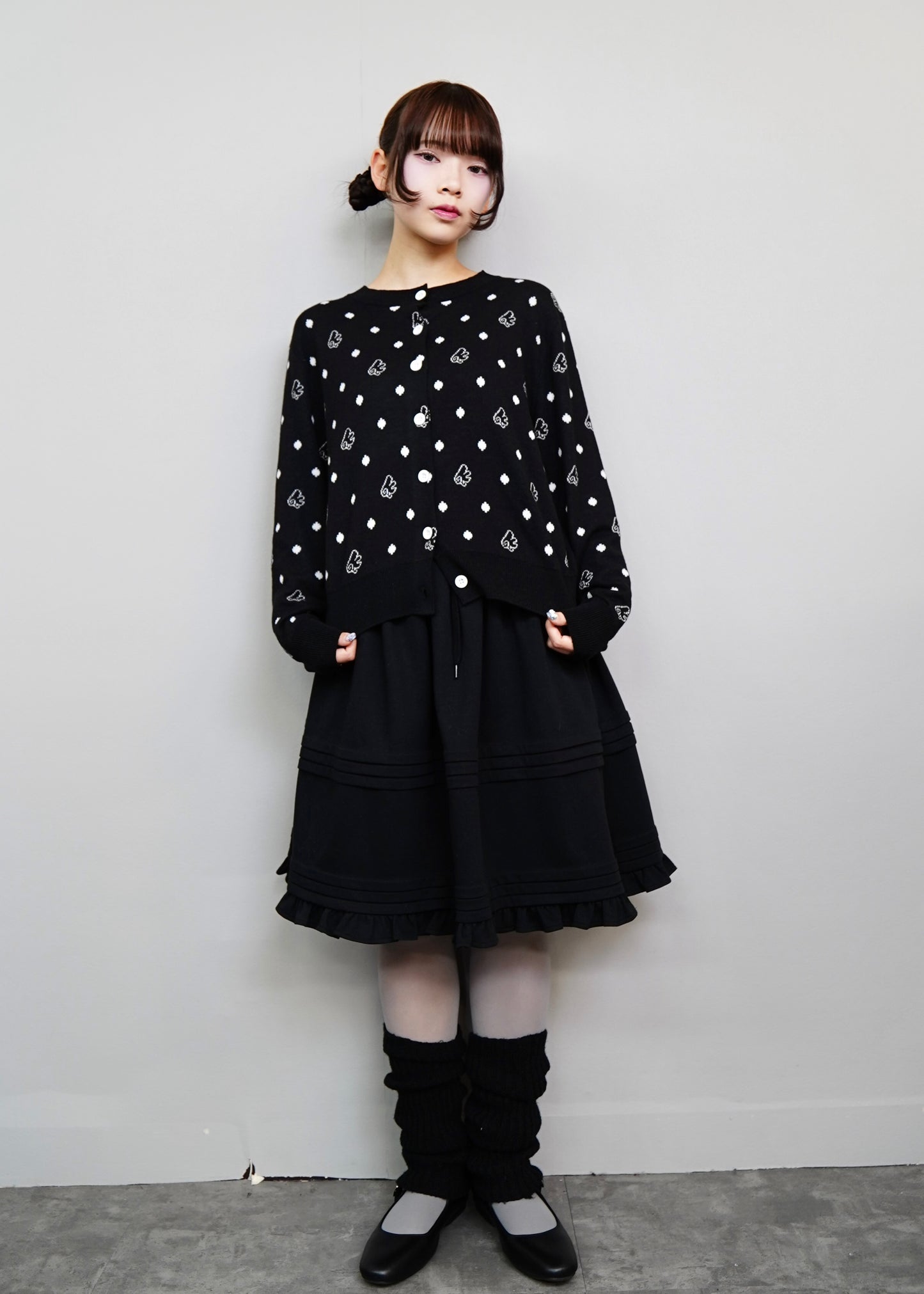 wings dot knit cardigan