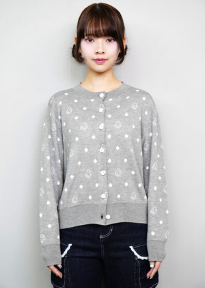 wings dot knit cardigan