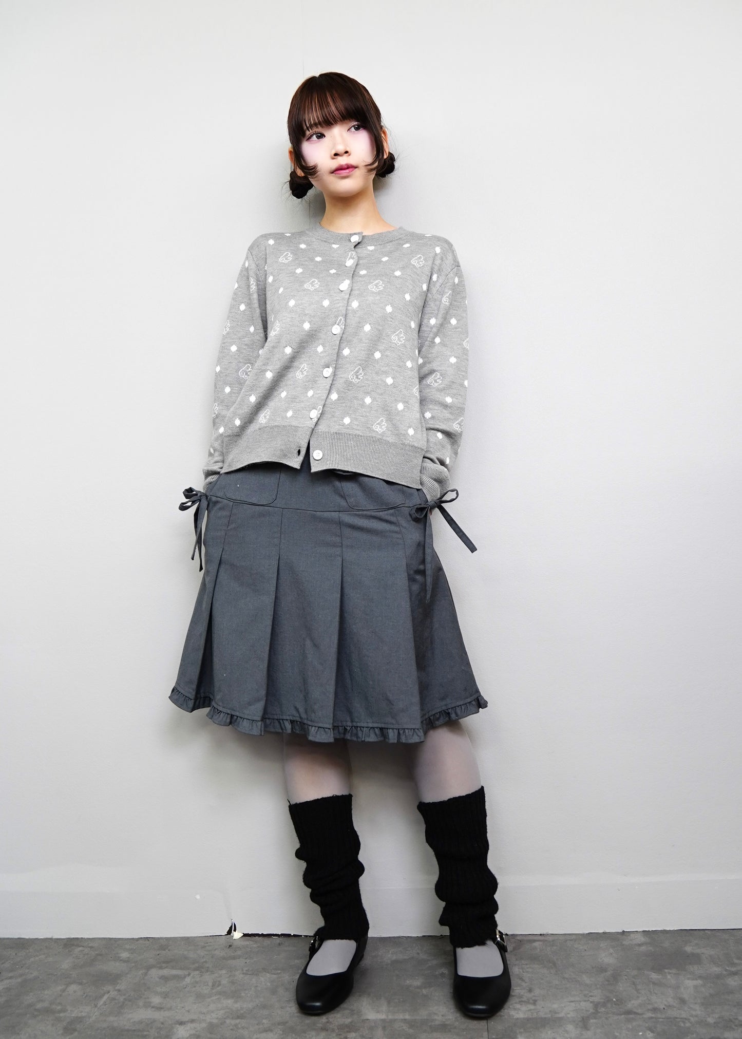 wings dot knit cardigan