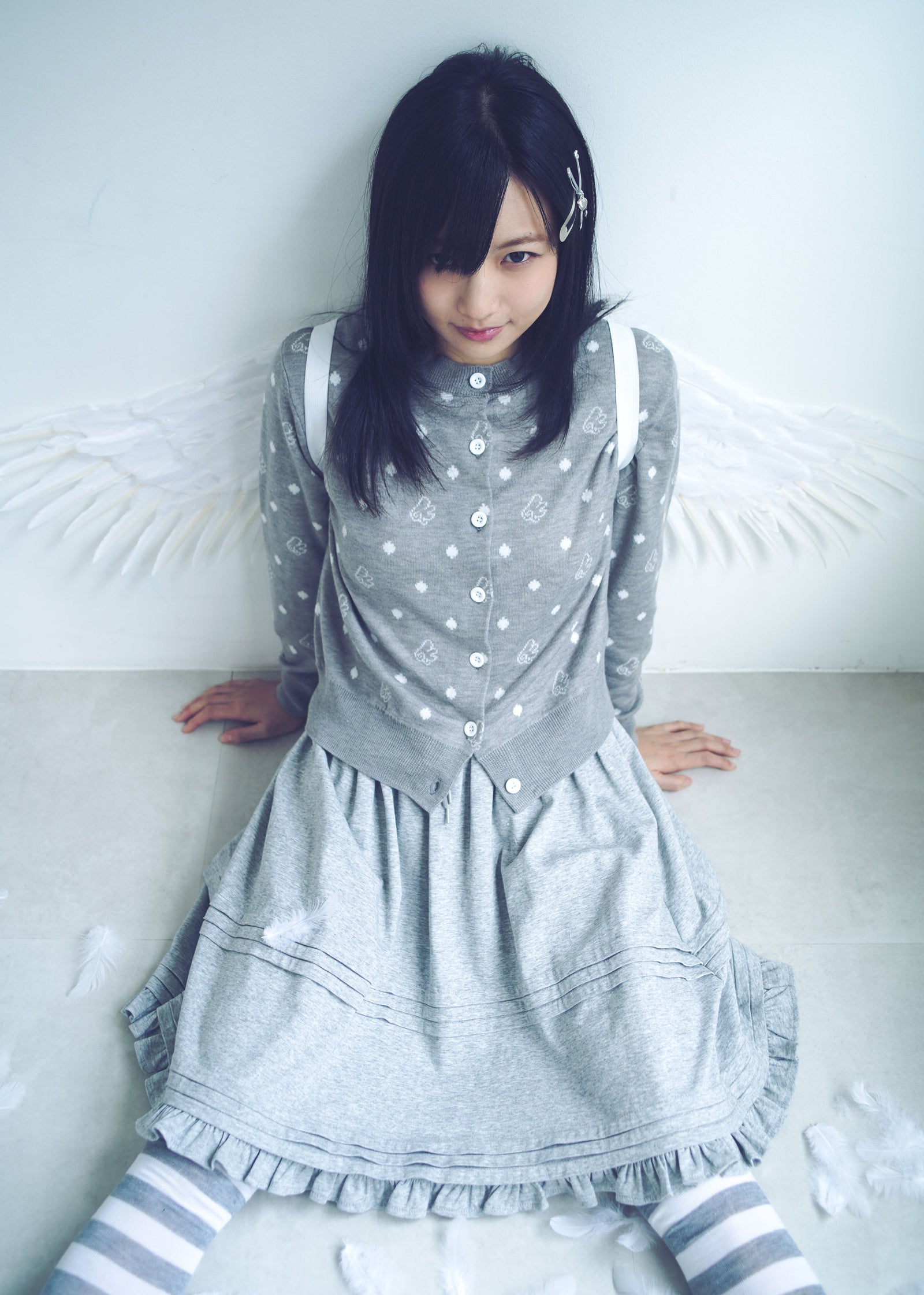 wings dot knit cardigan