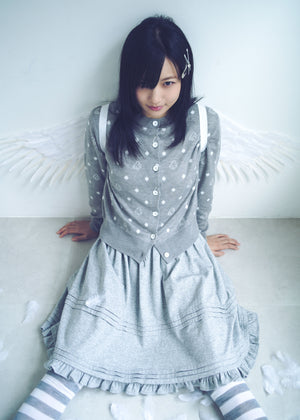 wings dot knit cardigan