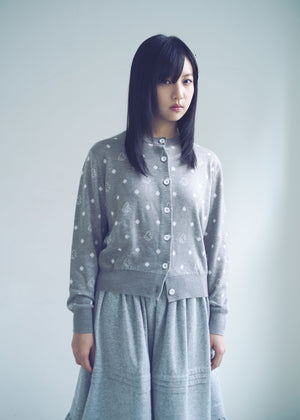 wings dot knit cardigan