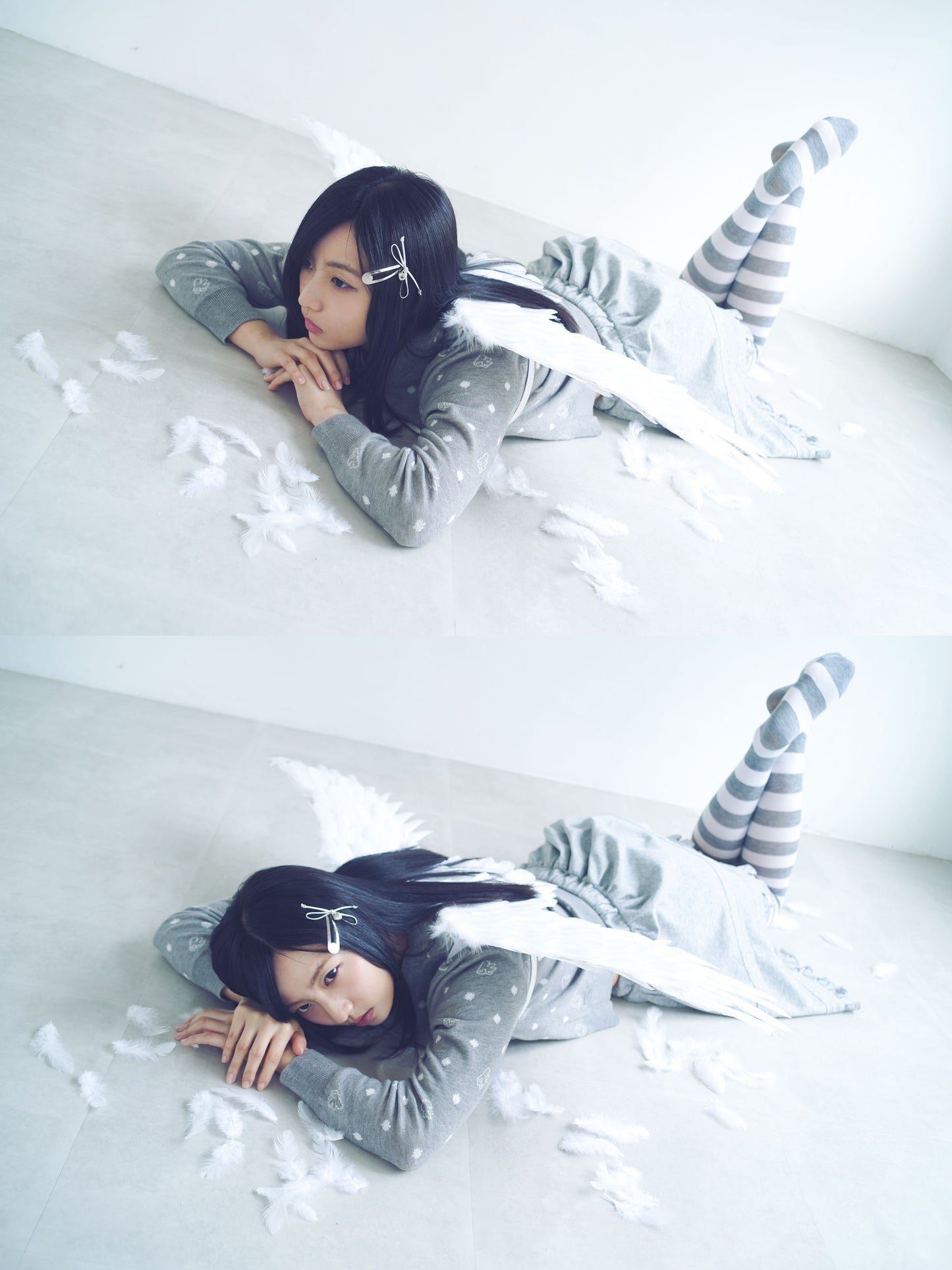 wings dot knit cardigan