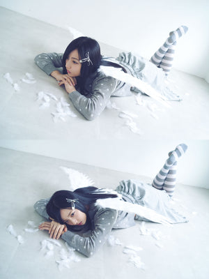 wings dot knit cardigan