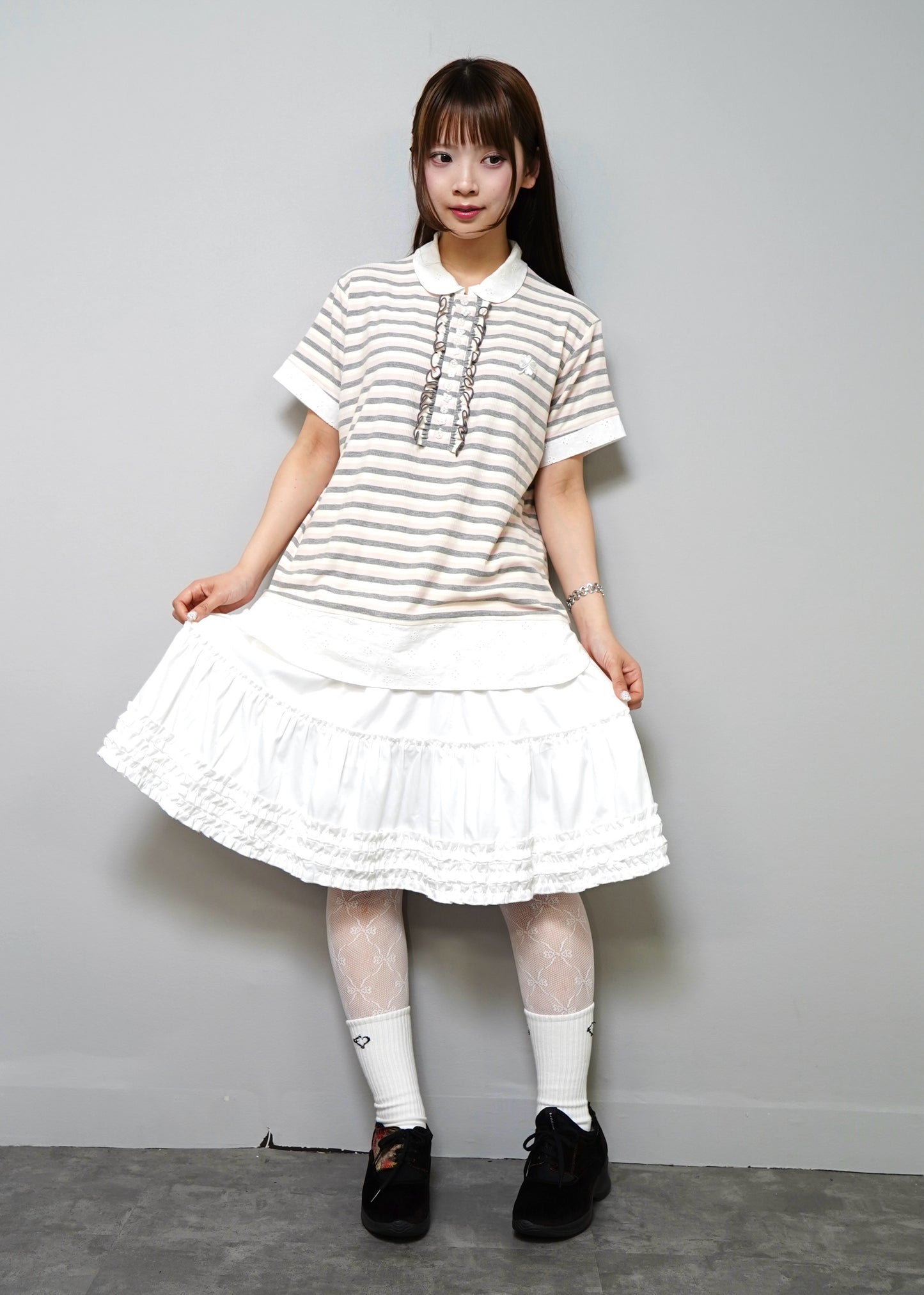 lucky clover stripe polo shirt