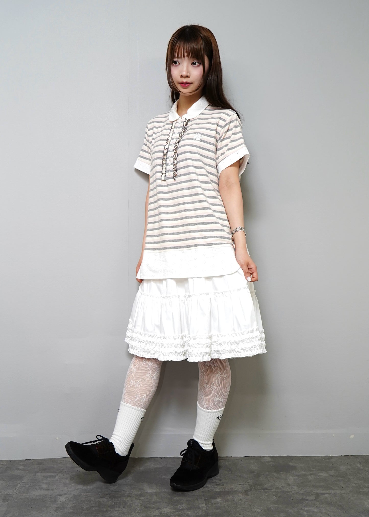 lucky clover stripe polo shirt