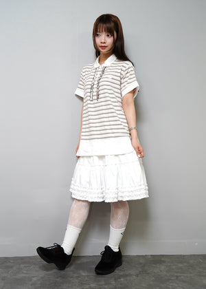 lucky clover stripe polo shirt