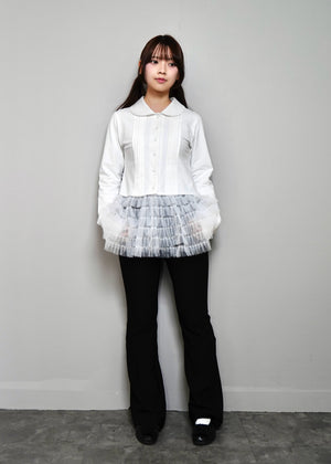 tulle dress-up Tee blouse