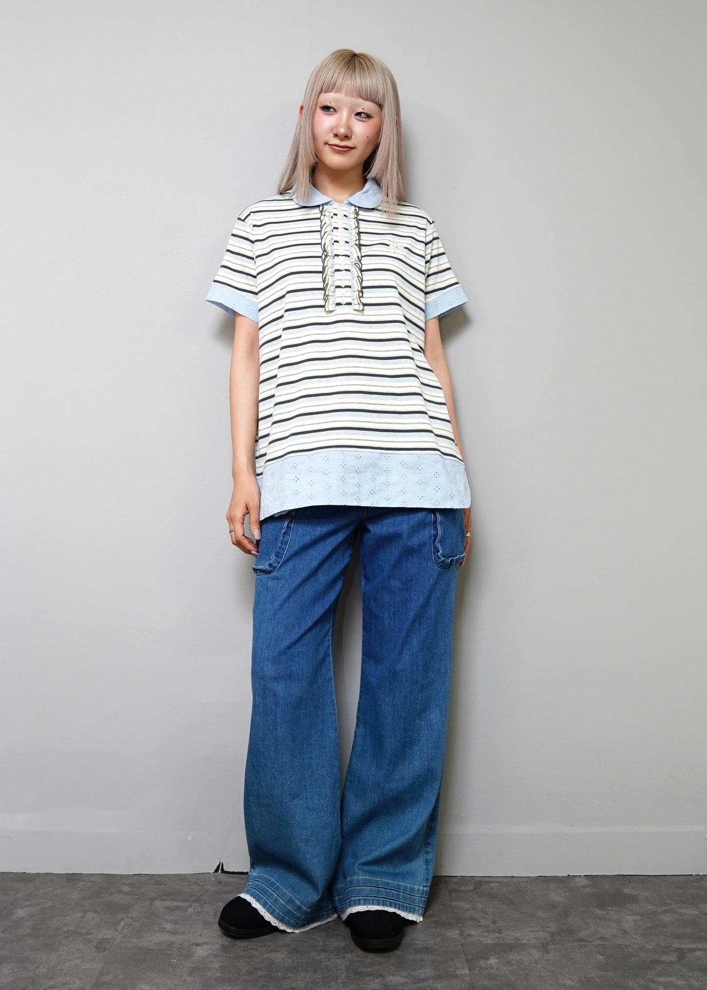 lucky clover stripe polo shirt