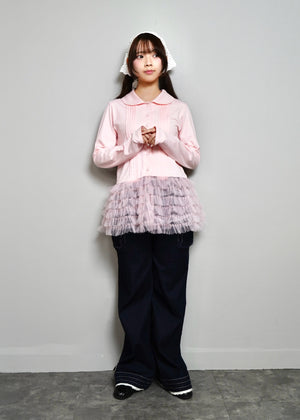 tulle dress-up Tee blouse