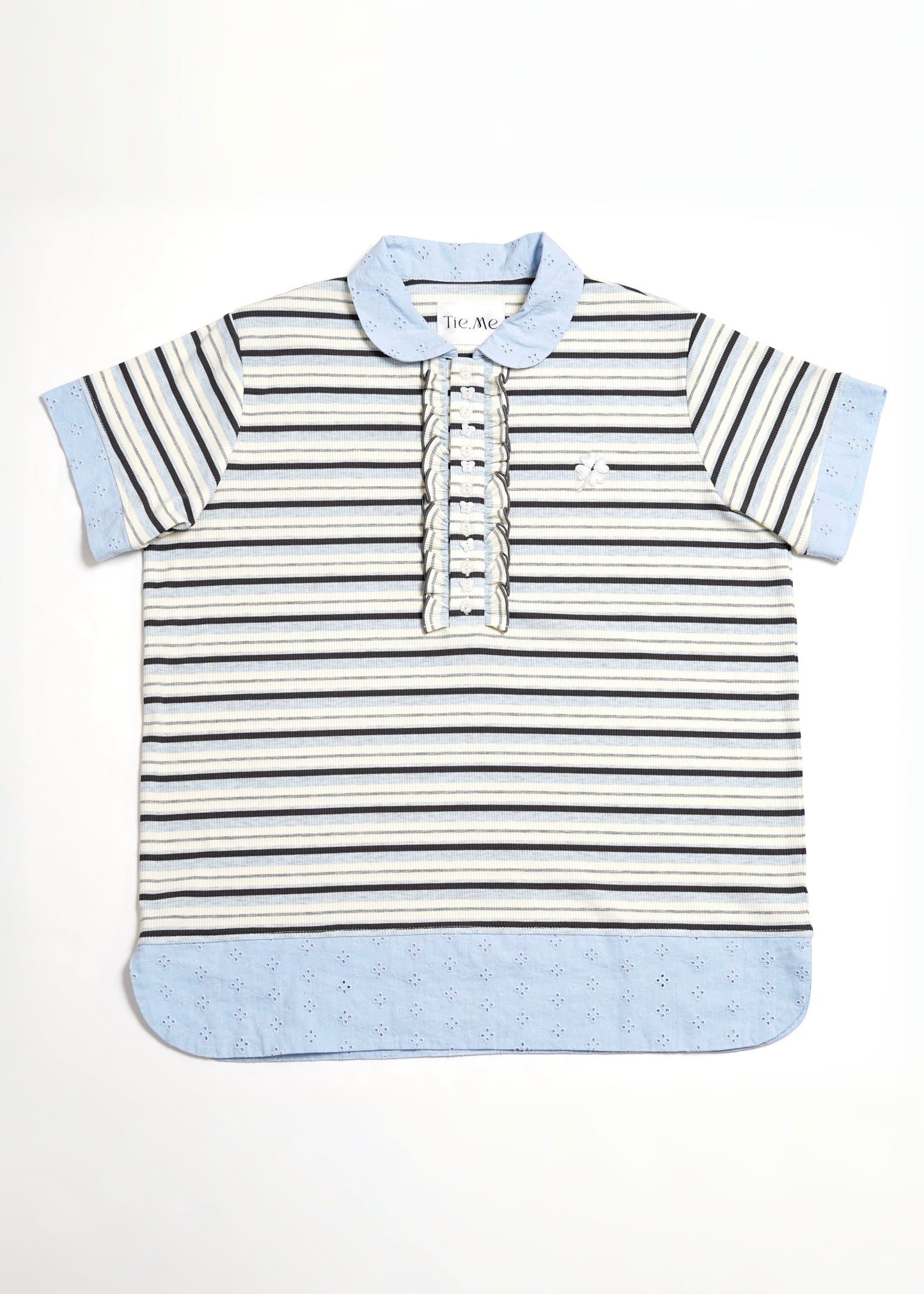 lucky clover stripe polo shirt