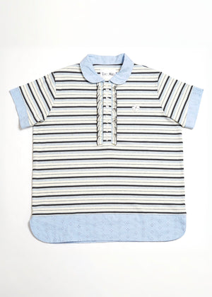 lucky clover stripe polo shirt