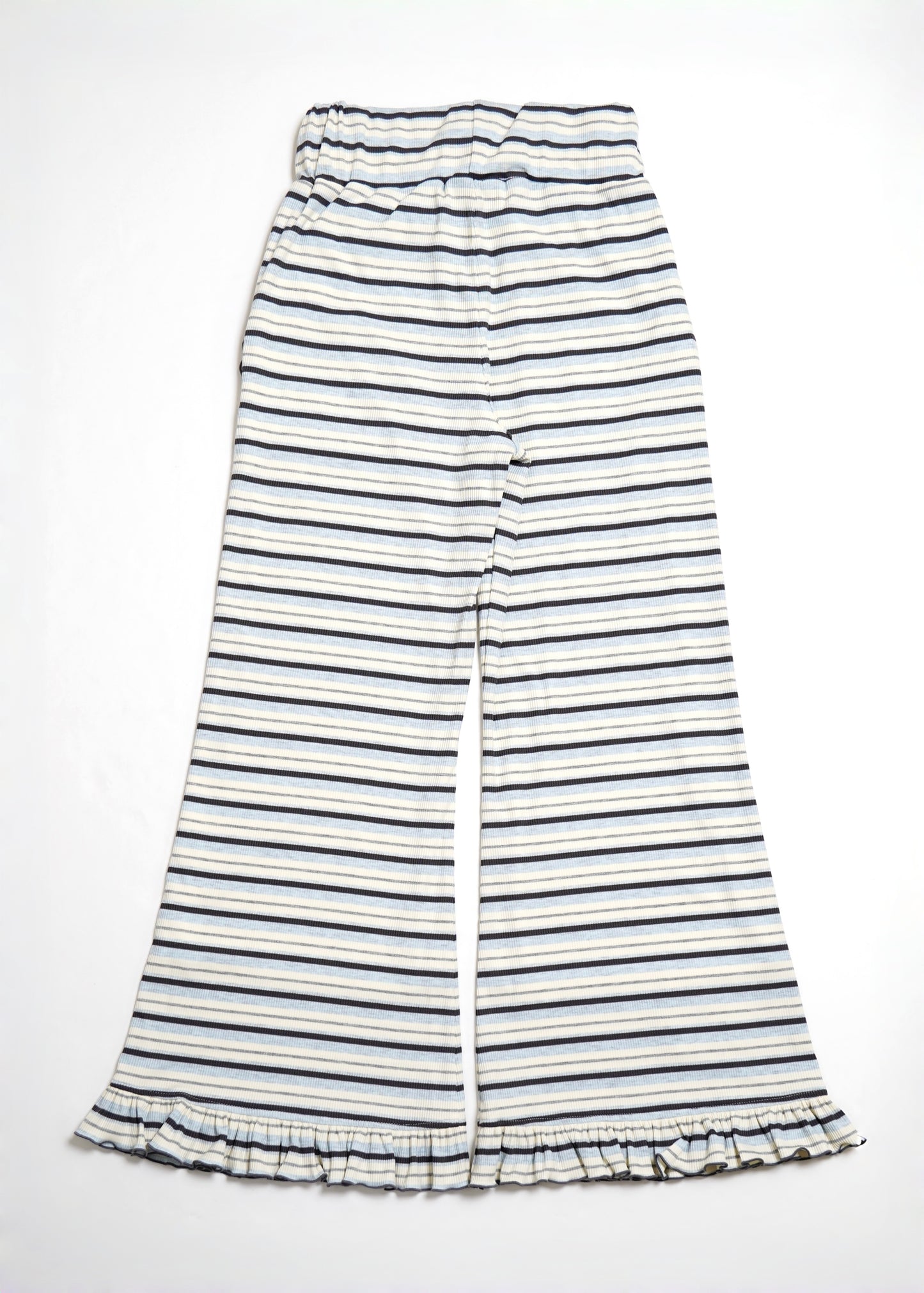 lucky clover stripe flare pants
