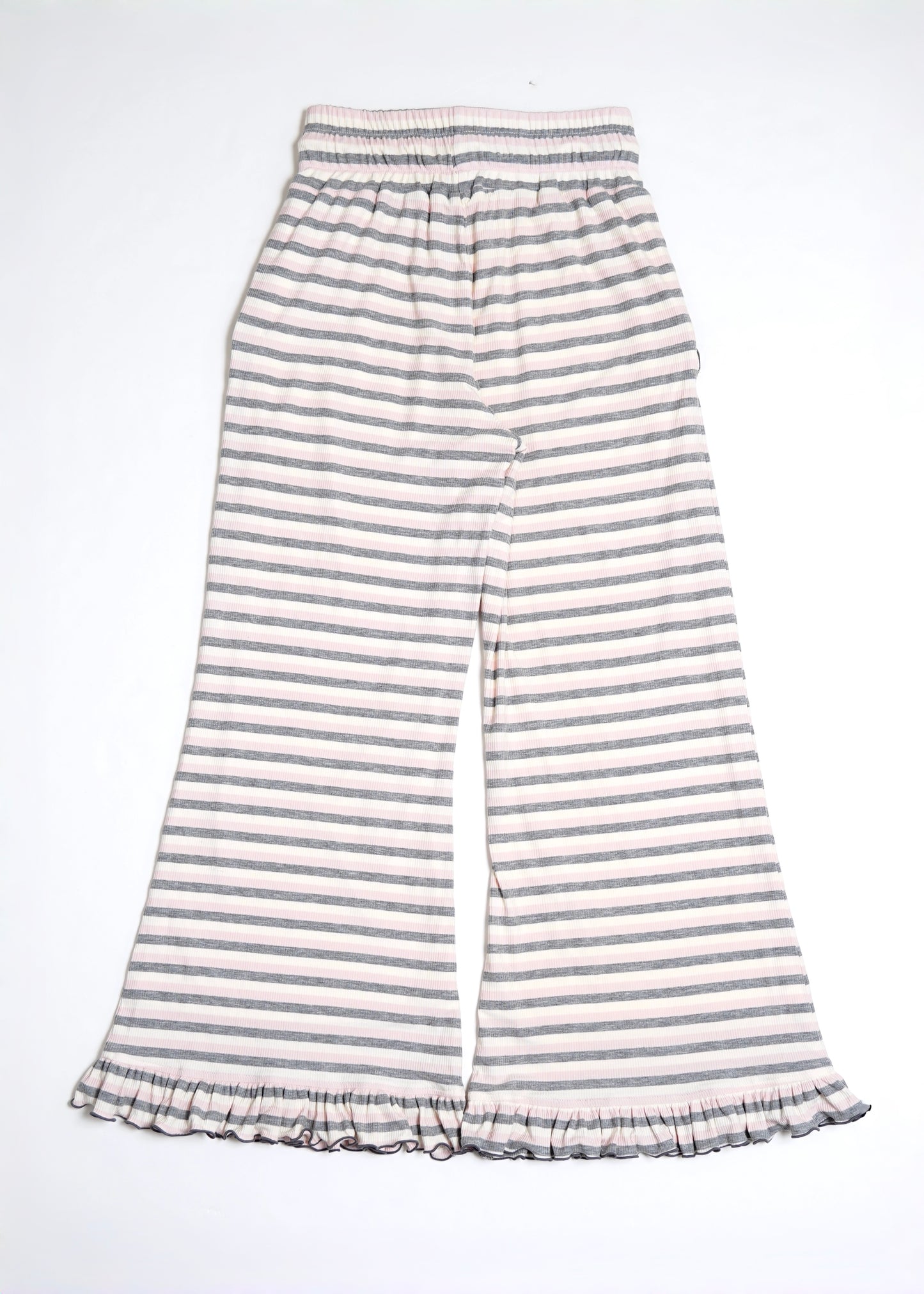 lucky clover stripe flare pants