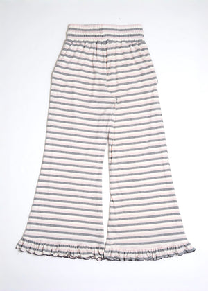 lucky clover stripe flare pants