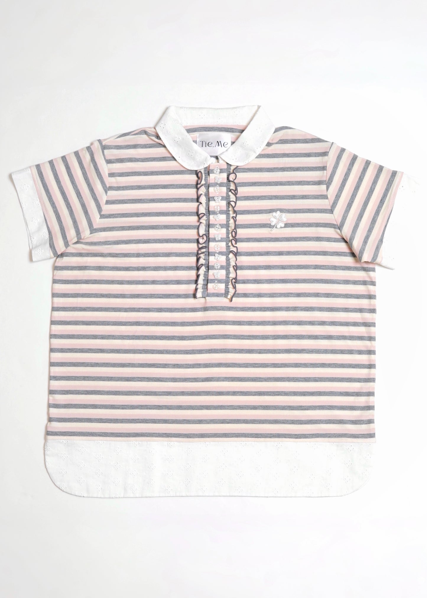 lucky clover stripe polo shirt