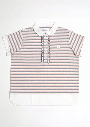 lucky clover stripe polo shirt