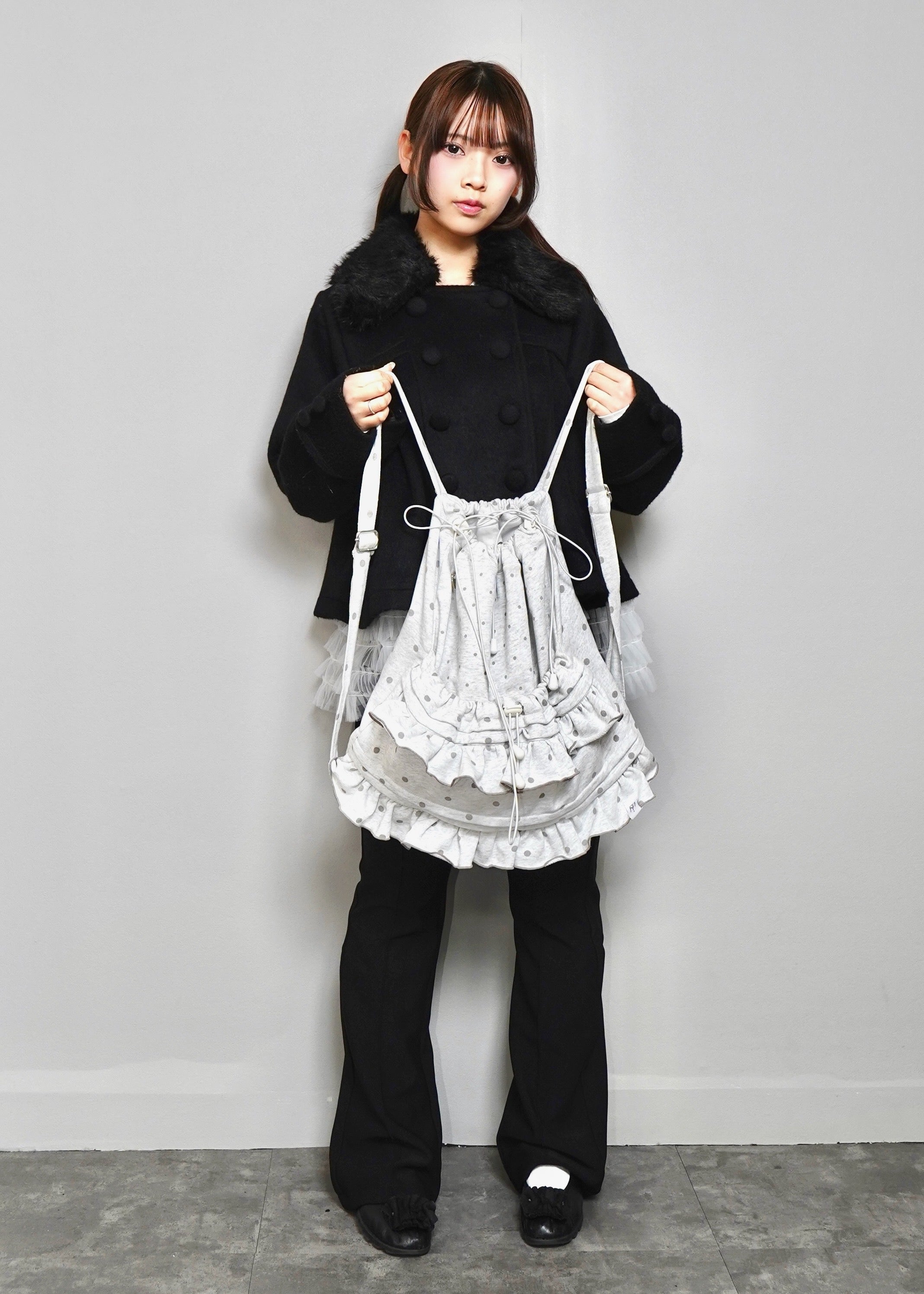 2月下旬発送】dot frill knapsack – Tie.Me