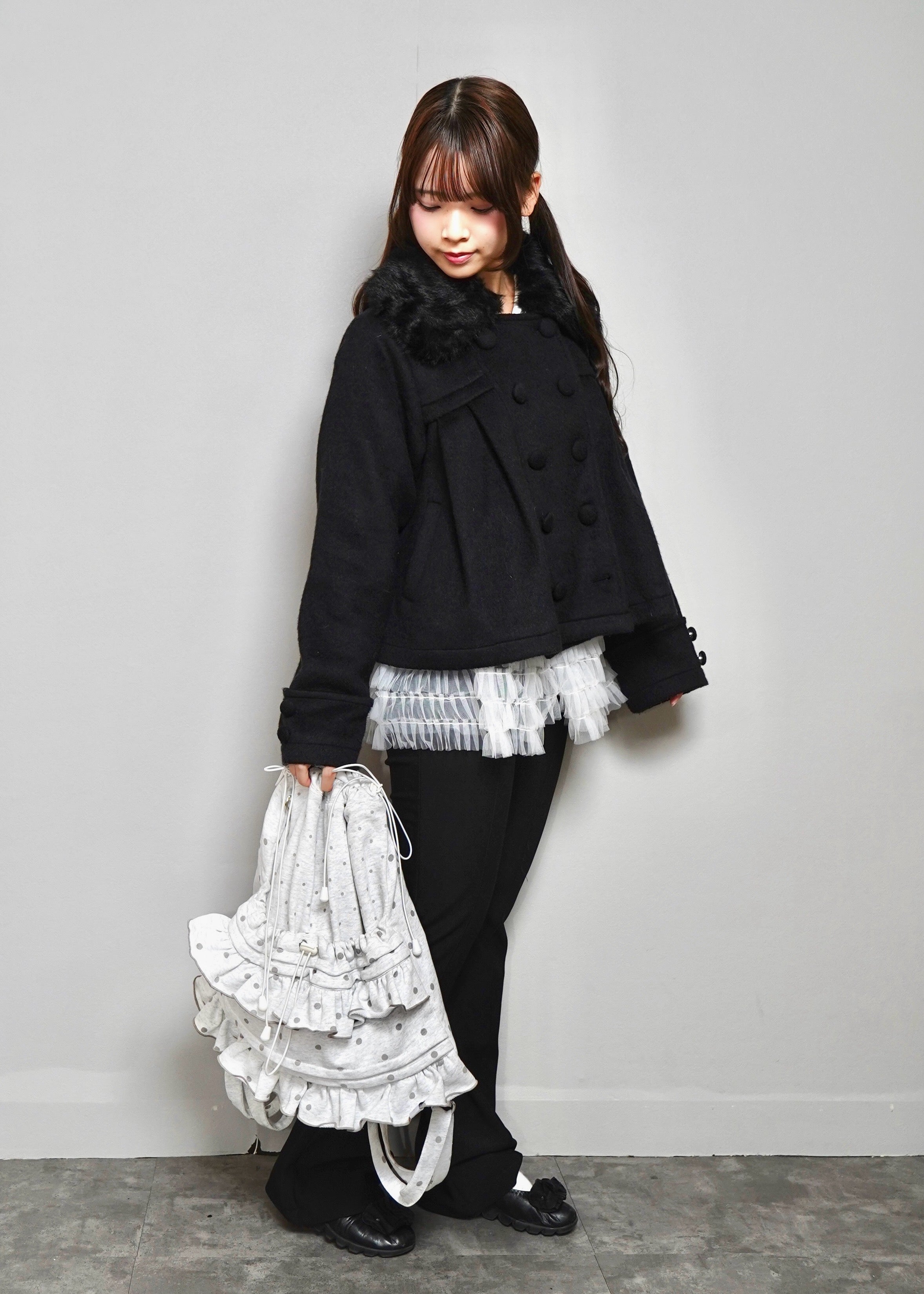 2月下旬発送】dot frill knapsack – Tie.Me