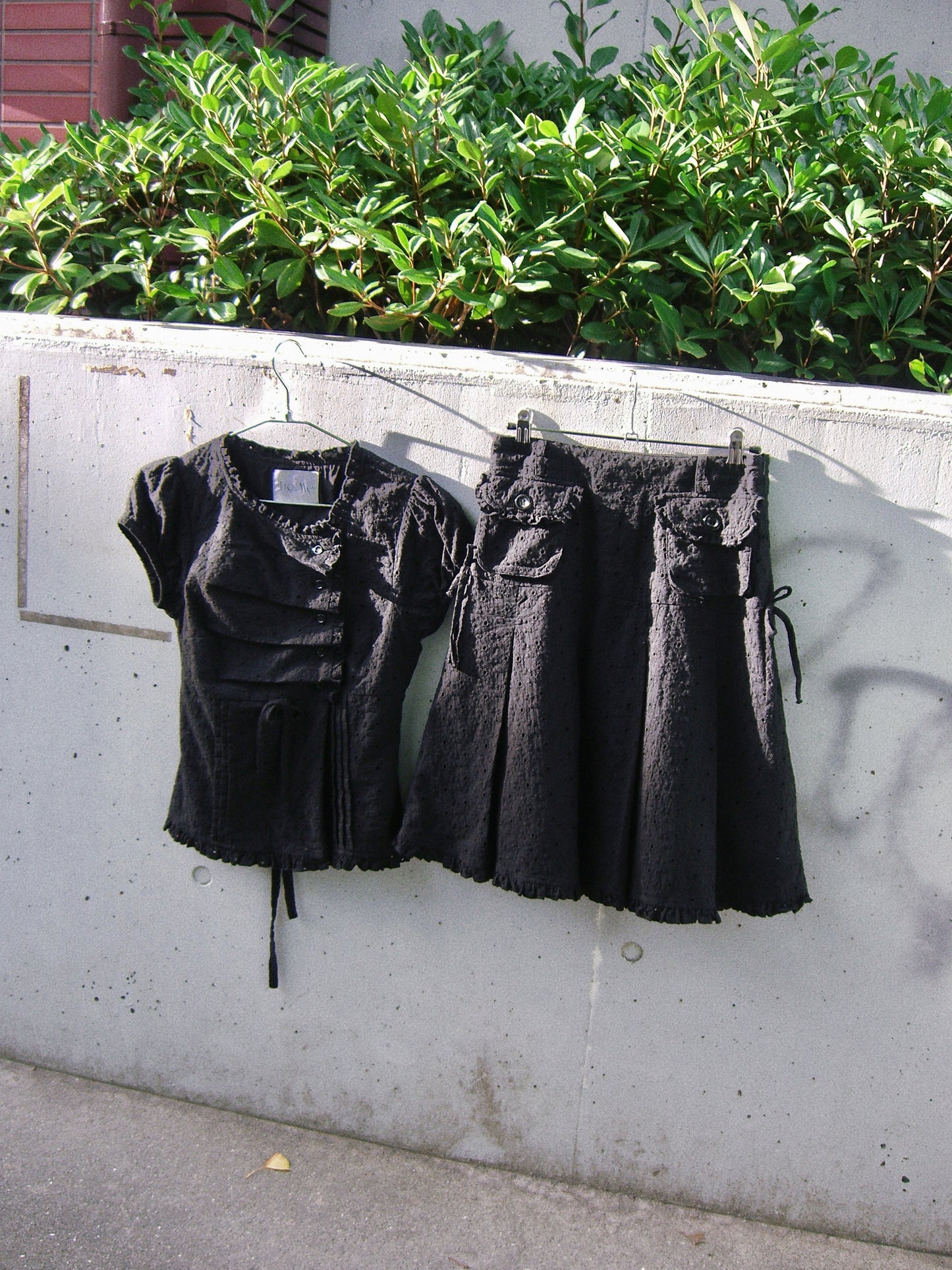 pleated cargo floral skirt