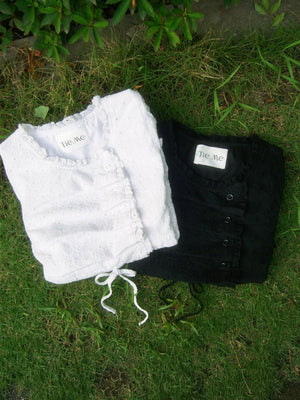 button up flora blouse