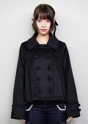 【新色黒追加発売】grace fur collar wool coat