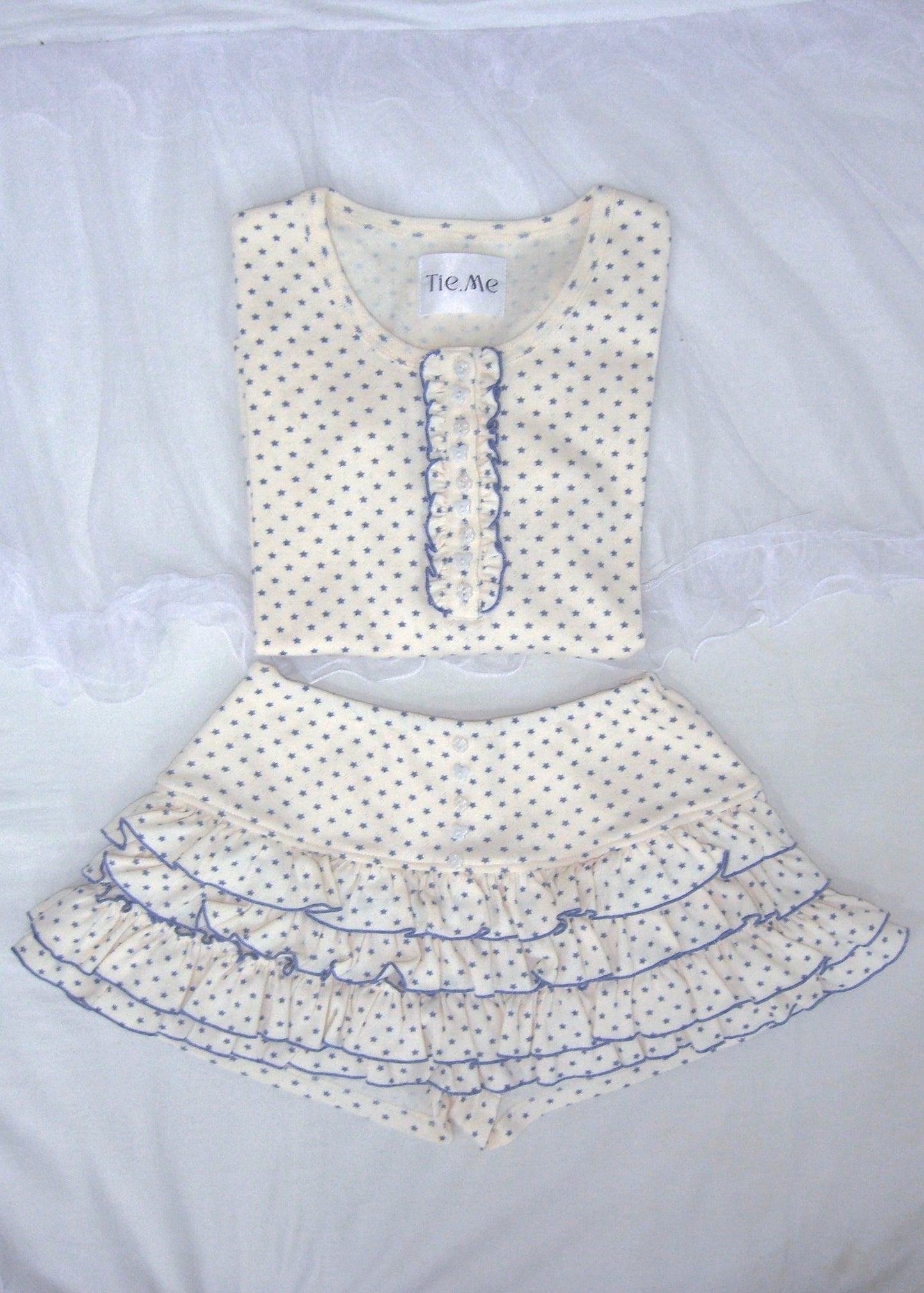 【8月下旬発送】lucky button star short pants