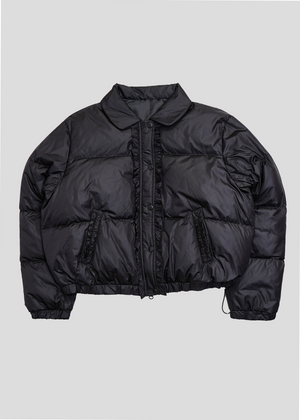 soft frill down jacket