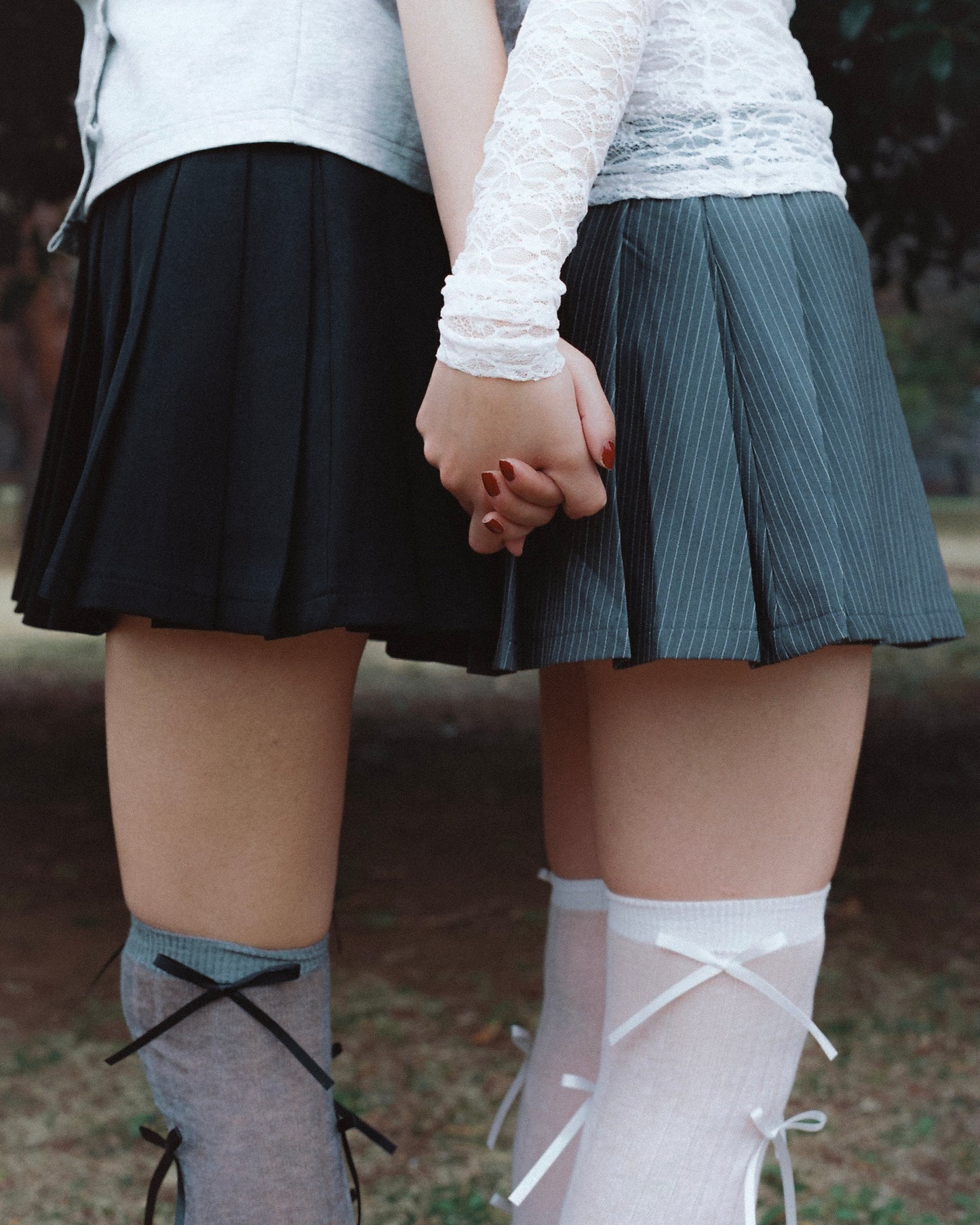 「Tie.Me SELECTIONS」ribbon knee high socks