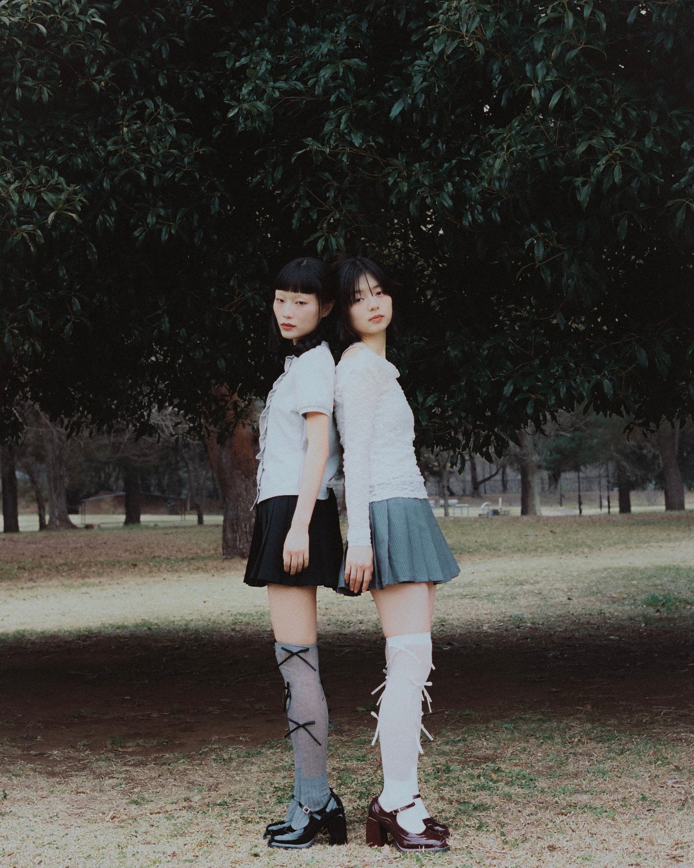 「Tie.Me SELECTIONS」ribbon knee high socks