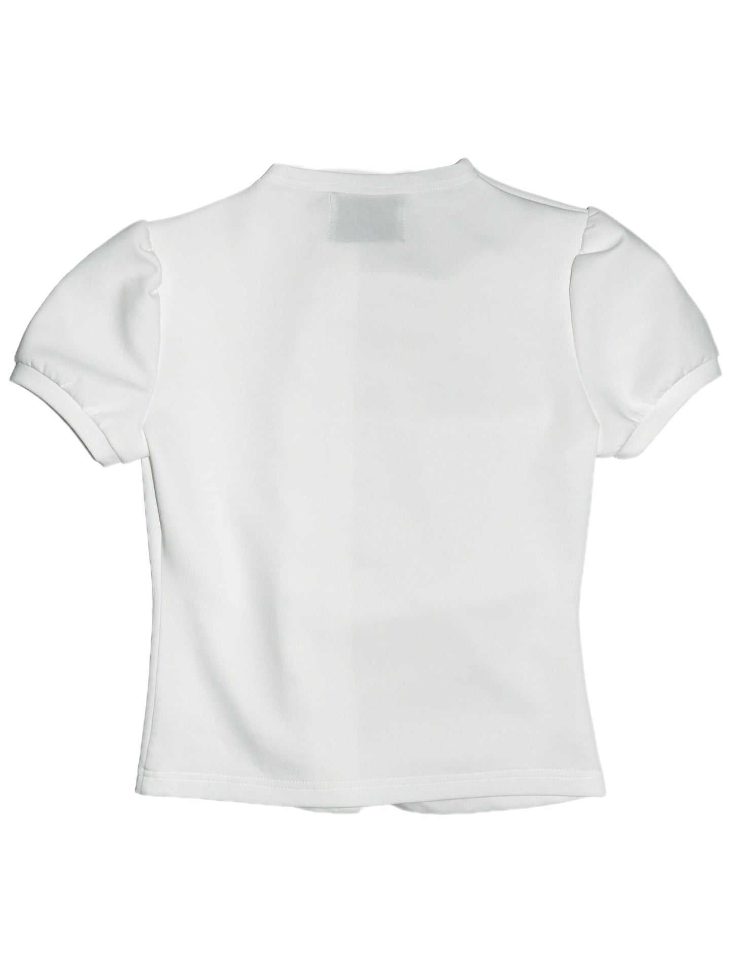 button up T-shirt-WHITE